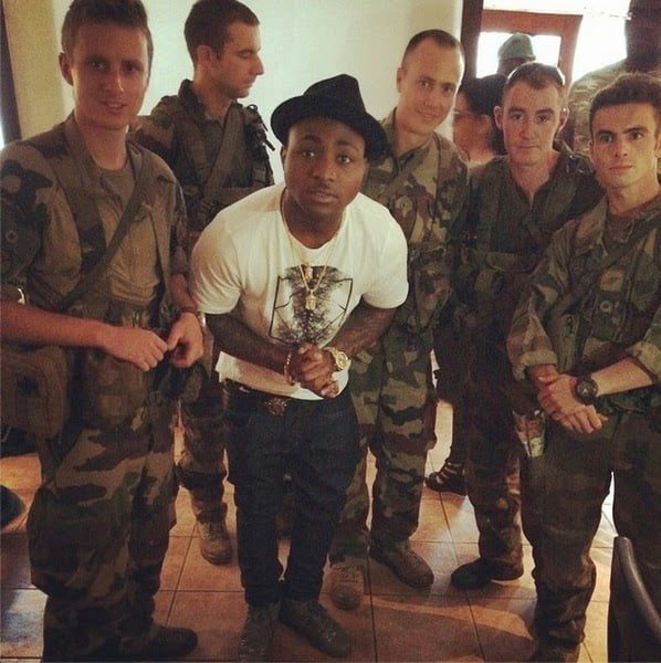 Davido Post Photo With Military, Says He Is Protected From Ebola
