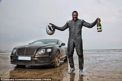 Idris Elba Breaks 88 year old UK Driving record.. In a $270,000 Bentley