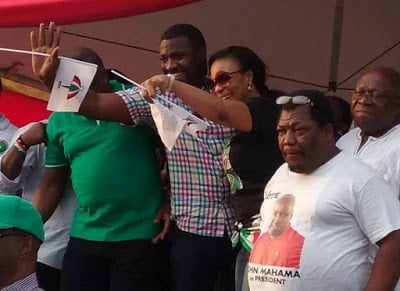 Top actor John Dumelo and others spotted at NDC "RALLY"