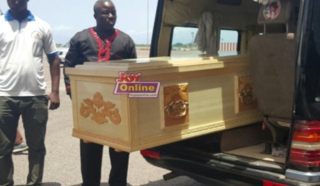 Nii Odoi Mensah’s body arrives in Ghana