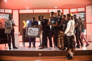 Sarkodie Presented With Paintings Of Mum And New Baby Titi