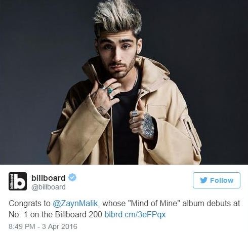 Zayn Malik breaks credits  'weed' for Album Success