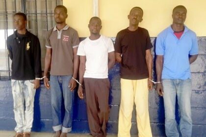 five Member armed robbery gang nabbed, Accra- Ghana